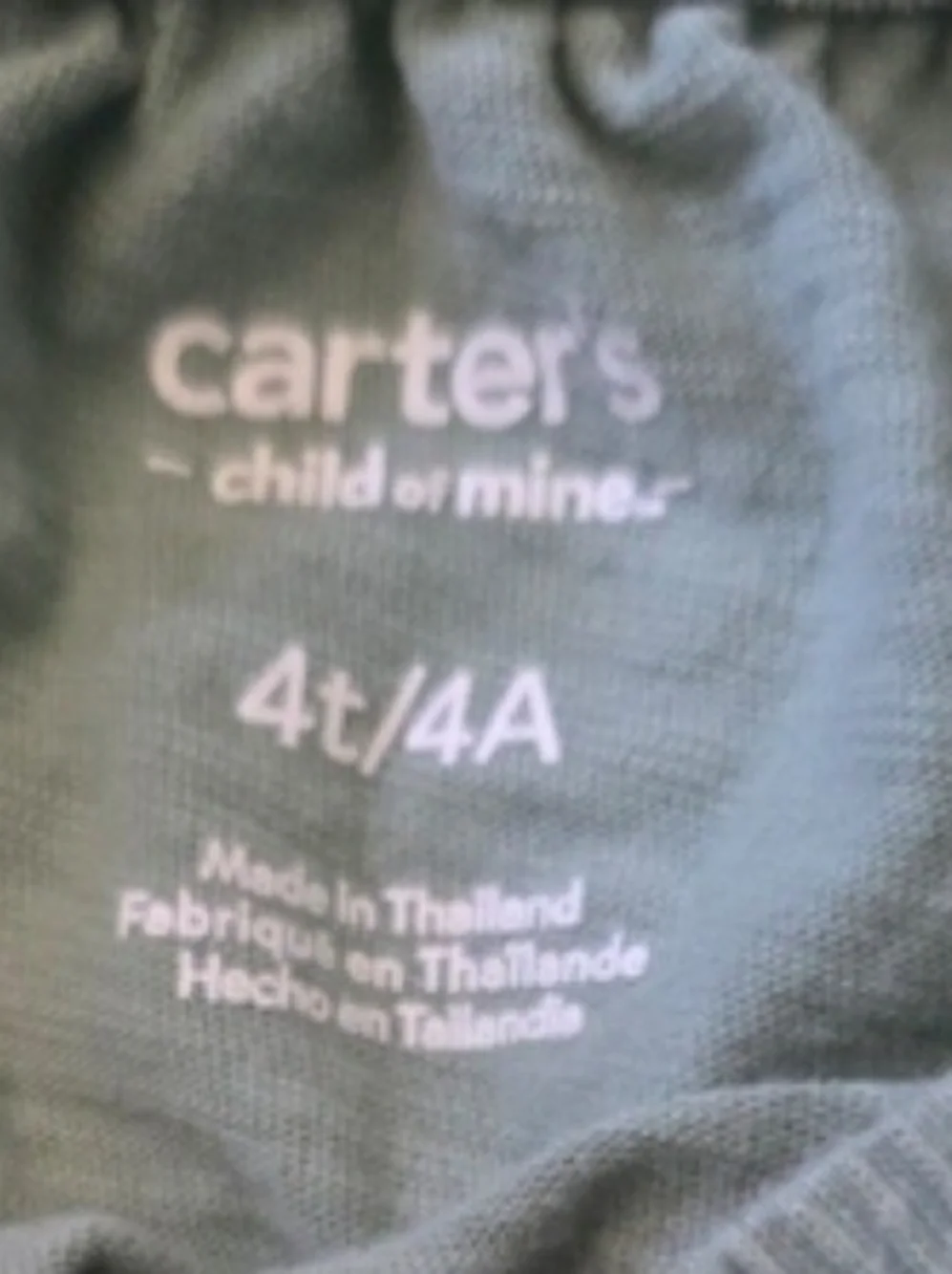 Carter's Sage Green Ruffle Strap Romper